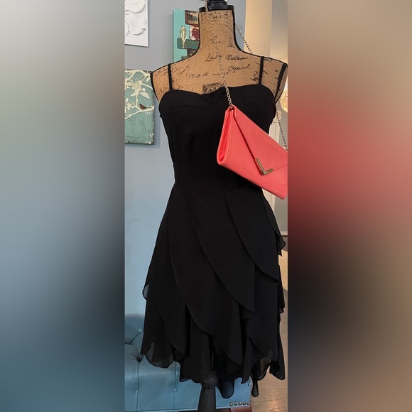 Dresses & Skirts - 2 for 1 Aldo peach bag and XL Black dress SEE MEASUREMENTS.